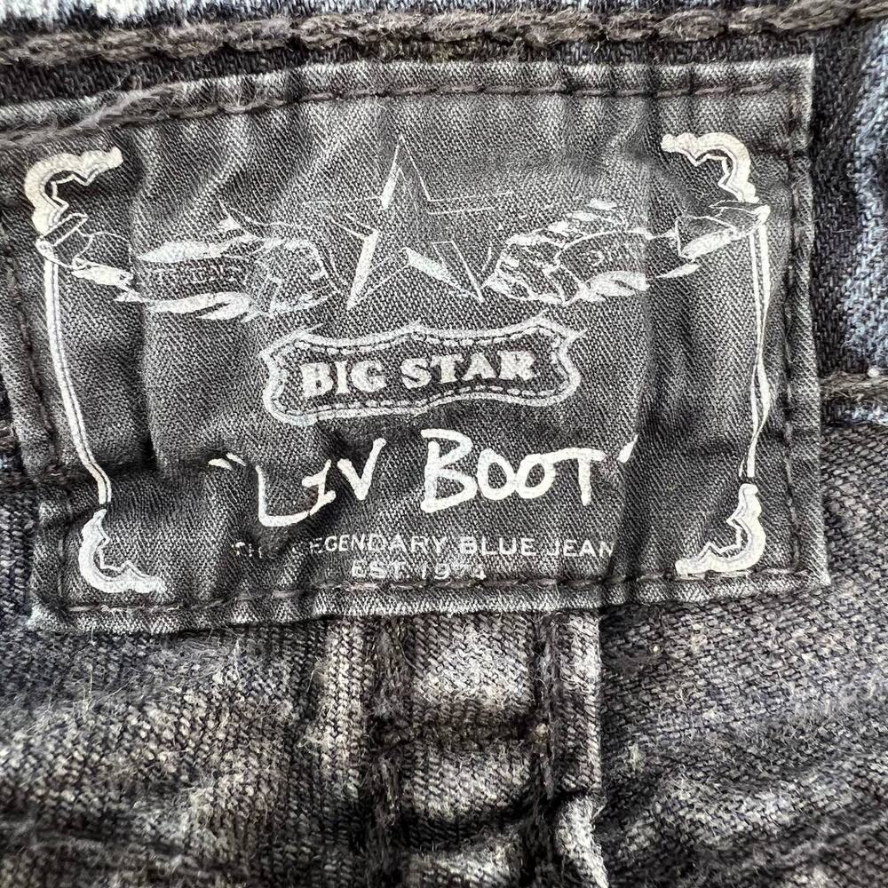 Big Star Women's Jeans 27 R (4) Dark Blue Liv Bootcut Jeans Western Normcore - Picture 11 of 16